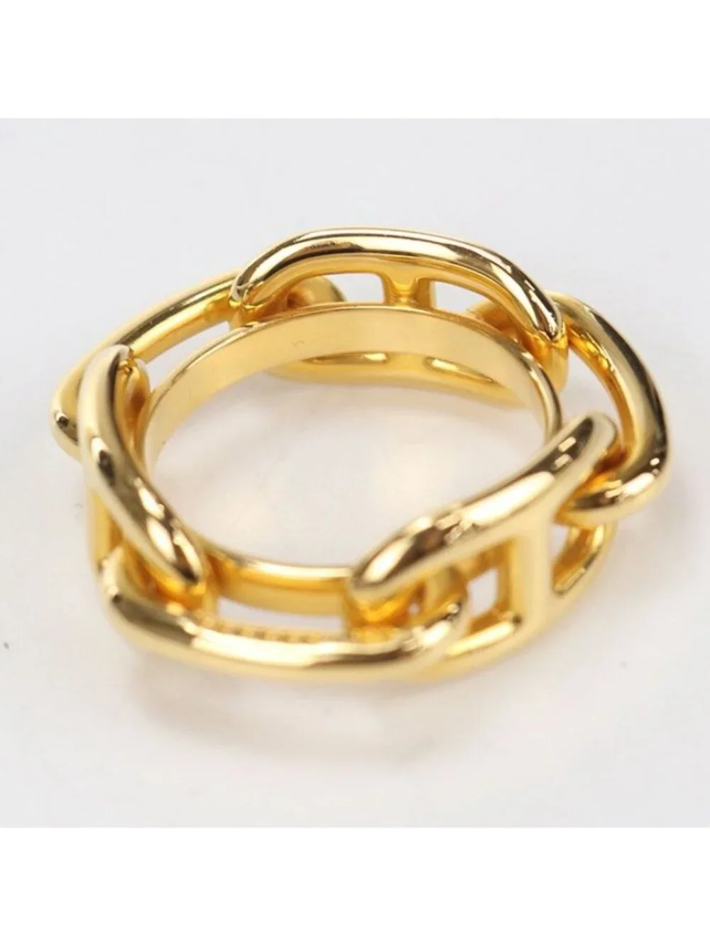 ★SOLD★ Hermes Chaine D'ancre Scarf Ring Metal - Picture 4 of 6